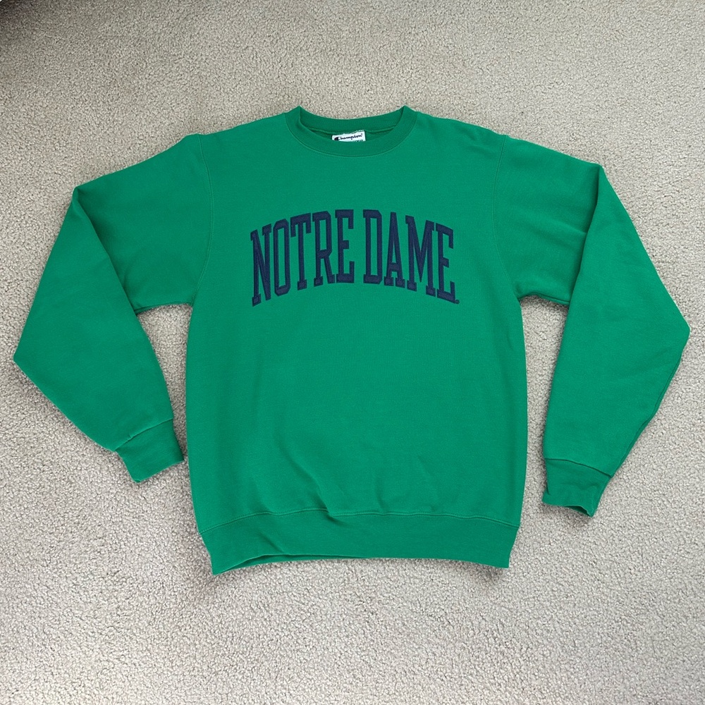 Champion Notre Dame Embroidered Crewneck
